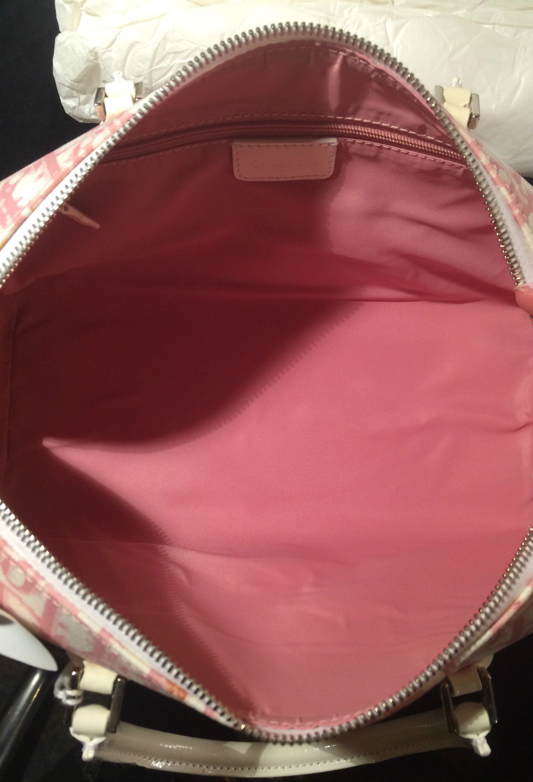 Christian Dior Diorissimo Girly Flowers Boston Bag - Pink Handle Bags,  Handbags - CHR361264
