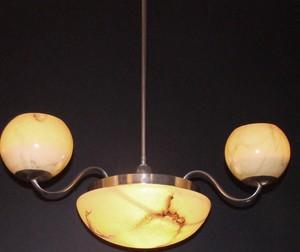 English Deco Pendant Chandelier