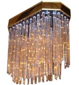 Contemporary Lucite Rod Chandelier