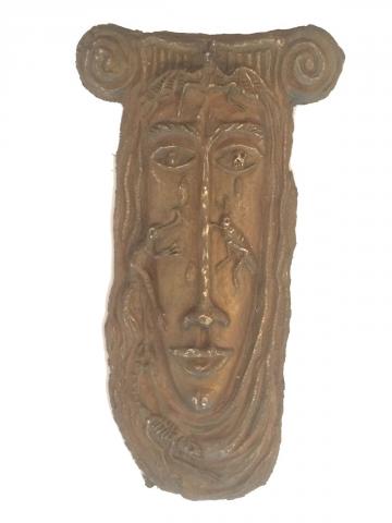 Maria Alquilar Bronze Sculpture Pandora Mask