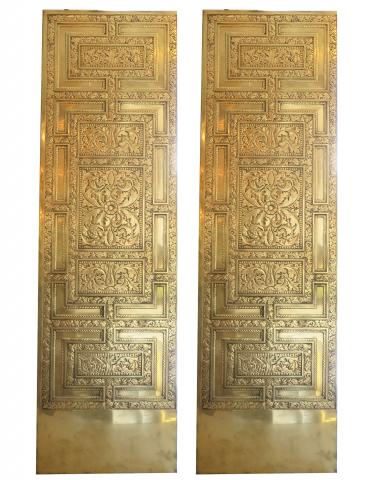 bronze elevator doors