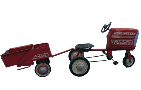Murray Toy Pedal Tractor with  Dump Trac Trailer