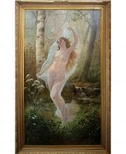 Carolus Boland Nude Boland Huge Oil Painting