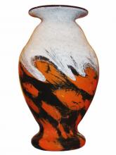 Large Contemporary French Hand Blown Art Glass Vase